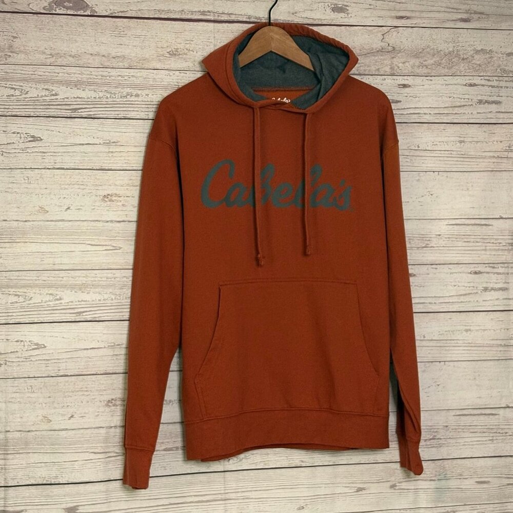 Cabela's Burnt Orange‎ Logo Hoodie Medium - Picture 2 of 6